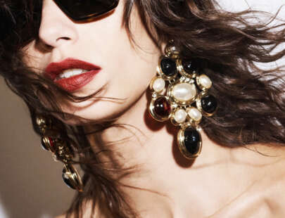 Modelo argentina en la colección Spring de Saint Laurent